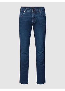 Jeansy o kroju slim fit w jednolitym kolorze ze sklepu Peek&Cloppenburg  w kategorii Jeansy męskie - zdjęcie 169505758