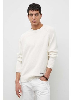 Les Deux sweter męski kolor beżowy ze sklepu ANSWEAR.com w kategorii Swetry męskie - zdjęcie 169509668