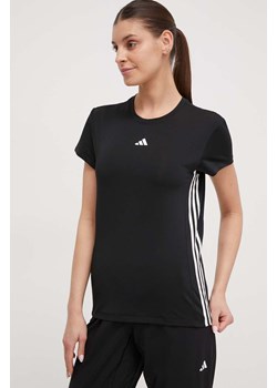 adidas Performance t-shirt treningowy Hyperglam kolor czarny ze sklepu ANSWEAR.com w kategorii Bluzki damskie - zdjęcie 169509709