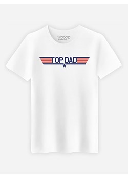 WOOOP Koszulka &quot;Top Dad&quot; w kolorze białym ze sklepu Limango Polska w kategorii T-shirty męskie - zdjęcie 169513375