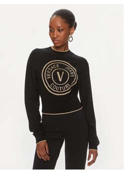Versace Jeans Couture Sweter 75HAFM21 Czarny Regular Fit ze sklepu MODIVO w kategorii Swetry damskie - zdjęcie 169517438