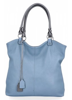 Torebki Damskie Shopper Bag firmy Hernan Błękitne (kolory) ze sklepu torbs.pl w kategorii Torby Shopper bag - zdjęcie 169518105