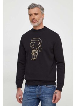 Karl Lagerfeld bluza męska kolor czarny z nadrukiem ze sklepu ANSWEAR.com w kategorii Bluzy męskie - zdjęcie 169518795