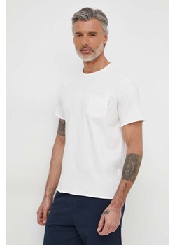 Pepe Jeans t-shirt bawełniany Single Carrinson męski kolor beżowy gładki ze sklepu ANSWEAR.com w kategorii T-shirty męskie - zdjęcie 169519046