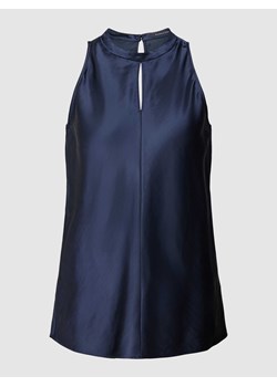 Bluzka z dodatkiem lnu i wiązaniem na szyi ze sklepu Peek&Cloppenburg  w kategorii Bluzki damskie - zdjęcie 169520218