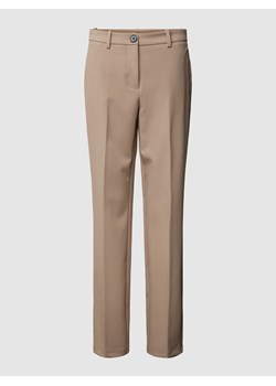 Spodnie materiałowe o kroju regular fit w jednolitym kolorze model ‘BELLA’ ze sklepu Peek&Cloppenburg  w kategorii Spodnie damskie - zdjęcie 169520485