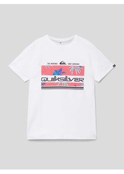 T-shirt z nadrukiem z motywem z logo model ‘TROPICAL RAINBOW’ ze sklepu Peek&Cloppenburg  w kategorii T-shirty chłopięce - zdjęcie 169520715