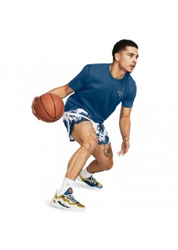 Męskie spodenki do koszykówki Under Armour UA Curry Mesh Short 3 - białe ze sklepu Sportstylestory.com w kategorii Spodenki męskie - zdjęcie 169521846