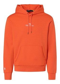 Polo Ralph Lauren Męski sweter z kapturem Mężczyźni Bawełna pomarańczowy jednolity ze sklepu vangraaf w kategorii Bluzy męskie - zdjęcie 169530087