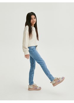 Reserved - Jeansy slim - niebieski ze sklepu Reserved w kategorii Spodnie dziewczęce - zdjęcie 169531698
