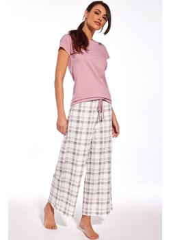 Bawełniana piżama damska 087/285 Charlotte, Kolor różowy-wzór, Rozmiar S, Cornette ze sklepu Intymna w kategorii Piżamy damskie - zdjęcie 169533716