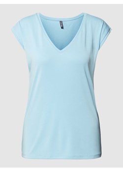 T-shirt z dekoltem w serek model ‘KAMALA’ ze sklepu Peek&Cloppenburg  w kategorii Bluzki damskie - zdjęcie 169534267