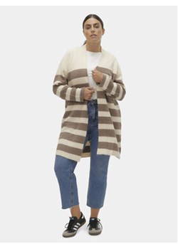 Vero Moda Curve Kardigan 10291296 Beżowy Regular Fit ze sklepu MODIVO w kategorii Swetry damskie - zdjęcie 169536265
