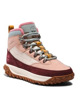 Timberland Sneakersy Gs Motion6 Mid F/L Wp TB0A2MVHDR11 Różowy ze sklepu MODIVO w kategorii Buty trekkingowe damskie - zdjęcie 169536347
