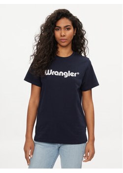 Wrangler T-Shirt 112352289 Granatowy Regular Fit ze sklepu MODIVO w kategorii Bluzki damskie - zdjęcie 169536585