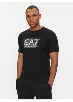 EA7 Emporio Armani T-Shirt 3DPT81 PJM9Z 1200 Czarny Regular Fit ze sklepu MODIVO w kategorii T-shirty męskie - zdjęcie 169536816