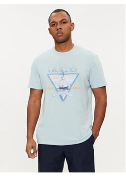 Guess T-Shirt M4GI40 K9RM1 Niebieski Regular Fit ze sklepu MODIVO w kategorii T-shirty męskie - zdjęcie 169536919