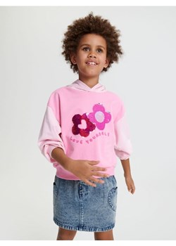 Sinsay - Bluza z kapturem - różowy ze sklepu Sinsay w kategorii Bluzy dziewczęce - zdjęcie 169543158