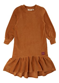 Soft Gallery Sukienka &quot;Kayla Velvet&quot; w kolorze jasnobrązowym ze sklepu Limango Polska w kategorii Sukienki dziewczęce - zdjęcie 169554027