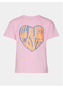 Vero Moda Girl T-Shirt Love Kelly 10303731 Różowy Regular Fit ze sklepu MODIVO w kategorii Bluzki dziewczęce - zdjęcie 169555037