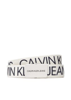 Calvin Klein Jeans Pasek Dziecięcy Canvas Logo Belt IU0IU00125 Biały ze sklepu MODIVO w kategorii Akcesoria dziecięce - zdjęcie 169555118