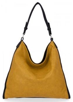 Żółta Torebka Damska XL firmy Hernan (kolory) ze sklepu torbs.pl w kategorii Torby Shopper bag - zdjęcie 169555559