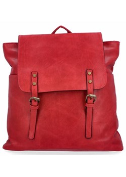 Stylowy Plecak Damski XL firmy Hernan Czerwony (kolory) ze sklepu torbs.pl w kategorii Plecaki - zdjęcie 169555595