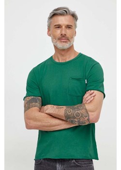 Pepe Jeans t-shirt bawełniany Single Carrinson męski kolor zielony gładki ze sklepu ANSWEAR.com w kategorii T-shirty męskie - zdjęcie 169556719