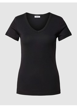 T-shirt z dekoltem w zaokrąglony serek ze sklepu Peek&Cloppenburg  w kategorii Bluzki damskie - zdjęcie 169557575