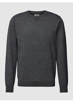 Sweter z dzianiny z efektem melanżu model ‘Bruton’ ze sklepu Peek&Cloppenburg  w kategorii Swetry męskie - zdjęcie 169557865