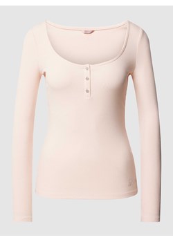 Bluzka z długim rękawem z prążkowaną fakturą ze sklepu Peek&Cloppenburg  w kategorii Bluzki damskie - zdjęcie 169558025