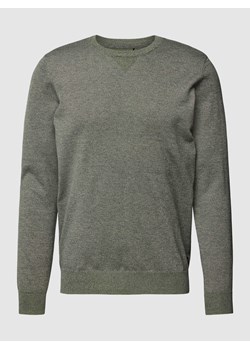 Sweter z dzianiny z efektem melanżu model ‘Bruton’ ze sklepu Peek&Cloppenburg  w kategorii Swetry męskie - zdjęcie 169558186