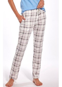 Spodnie piżamowe damskie długie w kratkę 690/39, Kolor śmietankowy, Rozmiar S, Cornette ze sklepu Primodo w kategorii Piżamy damskie - zdjęcie 169561606