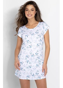 Bawełniana koszula nocna damska Enya, Kolor biało-niebieski, Rozmiar S, Momenti per me ze sklepu Primodo w kategorii Koszule nocne - zdjęcie 169561637