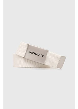 Carhartt WIP pasek Clip Belt Chrome kolor beżowy I019176.D6XX ze sklepu PRM w kategorii Paski damskie - zdjęcie 169564619
