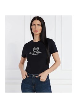 Tommy Hilfiger T-shirt | Slim Fit ze sklepu Gomez Fashion Store w kategorii Bluzki damskie - zdjęcie 169564949