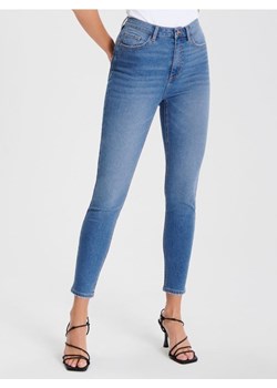 Sinsay - Jeansy skinny high waist - niebieski ze sklepu Sinsay w kategorii Jeansy damskie - zdjęcie 169567298