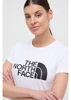 The North Face t-shirt bawełniany damski kolor biały NF0A87N6FN41 ze sklepu ANSWEAR.com w kategorii Bluzki damskie - zdjęcie 169567635
