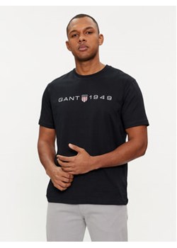 Gant T-Shirt Graphic 2003242 Czarny Regular Fit ze sklepu MODIVO w kategorii T-shirty męskie - zdjęcie 169570589