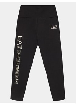 EA7 Emporio Armani Legginsy 8NFP01 FJ01Z 0200 Czarny Slim Fit ze sklepu MODIVO w kategorii Spodnie dziewczęce - zdjęcie 169570905