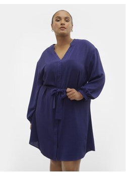 Vero Moda Curve Sukienka koszulowa 10299117 Niebieski Regular Fit ze sklepu MODIVO w kategorii Sukienki - zdjęcie 169570938