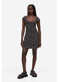 H & M - Dżersejowa sukienka z kapturkowym rękawem - Szary ze sklepu H&M w kategorii Sukienki - zdjęcie 169590546