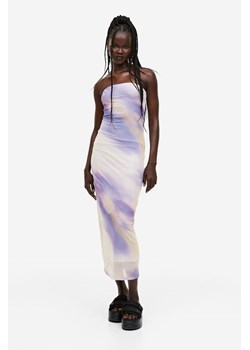 H & M - Sukienka bandeau z siateczki - Fioletowy ze sklepu H&M w kategorii Sukienki - zdjęcie 169590796