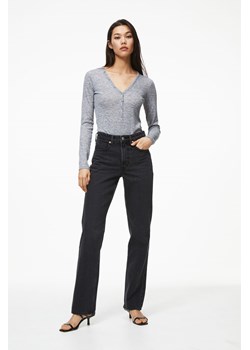 H & M - Straight High Jeans - Czarny ze sklepu H&M w kategorii Jeansy damskie - zdjęcie 169590816