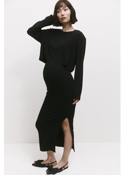 H & M - MAMA Komplet w prążki 2-częściowy - Czarny ze sklepu H&M w kategorii Odzież ciążowa - zdjęcie 169590856
