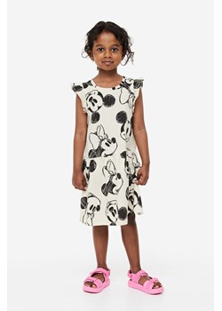 H & M - Bawełniana sukienka we wzory - Beżowy ze sklepu H&M w kategorii Sukienki dziewczęce - zdjęcie 169590869