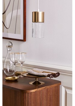 H & M - Szklana lampa wisząca - Złoty ze sklepu H&M w kategorii Lampy wiszące - zdjęcie 169590985