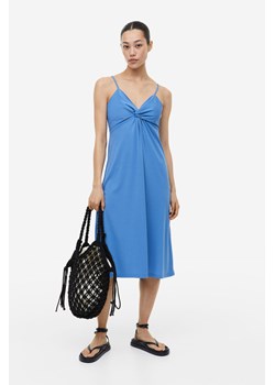 H & M - Sukienka ze skręconym detalem - Niebieski ze sklepu H&M w kategorii Sukienki - zdjęcie 169591085