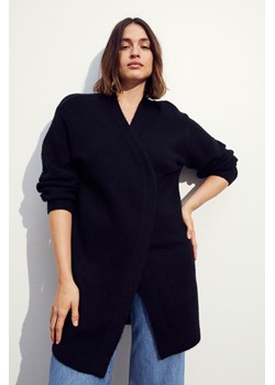 H & M - Długi kardigan - Czarny ze sklepu H&M w kategorii Swetry damskie - zdjęcie 169591236