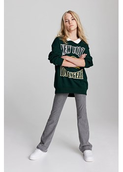 H & M - Rozszerzane spodnie z dżerseju - Szary ze sklepu H&M w kategorii Spodnie dziewczęce - zdjęcie 169591278